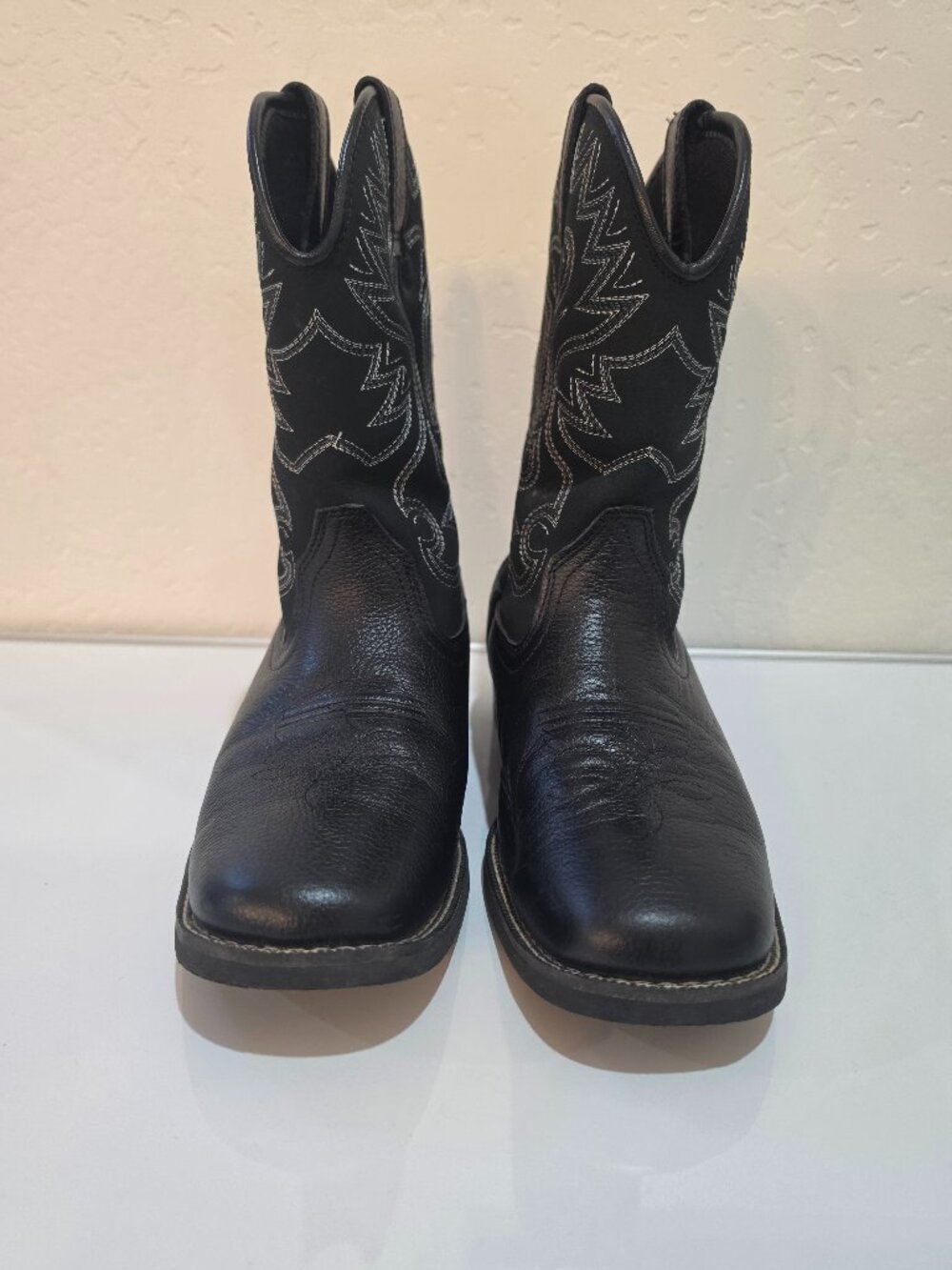 Herman Survivors Houston Black Leather Western Boots 9